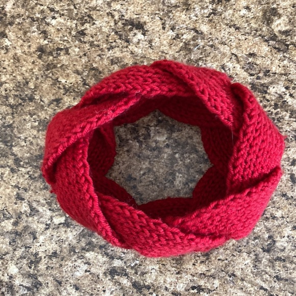 Vibrant Red Knit Headband - Picture 2 of 5